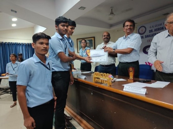 2 State Level Model Making Competition Winners at DACOE, Karad